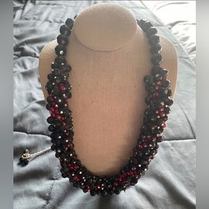 Coal Black Wine Necklace
